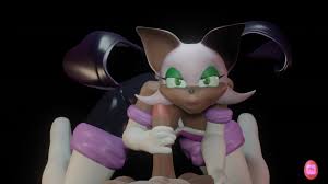 Rouge netopýr sát velký penis a cumming v obličeji - sonic hentai