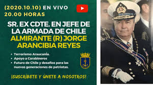 Check spelling or type a new query. Ex Comandante De La Armada Almirante R Jorge Arancibia Reyes Nos Da Su Vision De Chile Y Carab Youtube