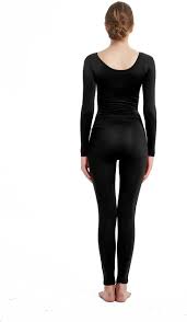 Amazon Com Full Bodysuit Womens Long Sleeve Bodysuit One Piece Jumpsuit Lycra Spandex Stretch Zentai Unitard Small Full Body Suit Jumpsuit Women Long Sleeve