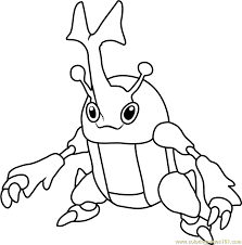 Große auswahl an pokemon kids. Heracross Pokemon Coloring Page For Kids Free Pokemon Printable Coloring Pages Online For Kids Coloringpages101 Com Coloring Pages For Kids