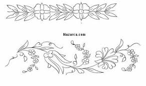 Karakalem Cicek Desenleri Desenler Oya Ornekleri Cicek