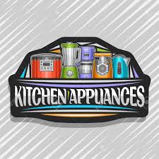 Charcoal is the perfect color if you like the moodiness of dark shades, but don't want the harsh boldness of black. Vector Logo For Kitchen Appliances Black Sign With Illustration Royalty Free Cliparts Vectors And Stock Illustration Image 124400707