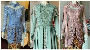 Model Kebaya Modern Dan Gamis Brokat Terbaru Pesta Pernikahan Pertunangan Populer Tahun 2020 2021 Youtube