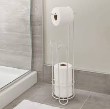 Classico bathroom accessories feature simple elegance in the form of steel wire and elegant designs. Interdesign Classico Toilet Paper Roll Holder Stand Plus Copper