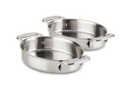All Clad Stainless Set 2 Mini Oval Bakers 59900 In 2020 Specialty Cookware Cookware Set Cookware