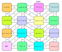 Order Of Operations Maze 2 Free Order Of Operations Math Maze Free Math