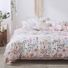 Butterfly Print Bedding Sheet Sets Cotton Duvet Cover Set Sheets 3 4pcs Queen Bedspreads Floral Bedding Set Pillowca Bedding Sets Duvet Cover Sets Duvet Covers