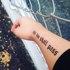 If you are going through the same situation with a person close to. Amazon Com This Too Shall Pass Temporary Fake Tattoo Sticker Set Of 2 Www Ohmytat Com Beauty Personal Care