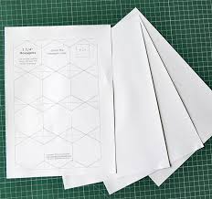 What kind of paper do you use to make hexagons? Quick And Easy Way To Cut Hexagon Templates For English Paper Piecing Geta S Quilting Studio