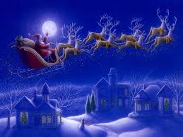 Fond D Ecran Papa Noel En Traineau Fonds D Ecran Neige Et Hiver Joyeux Noel Anime Paysage De Noel Dessin Image Pere Noel