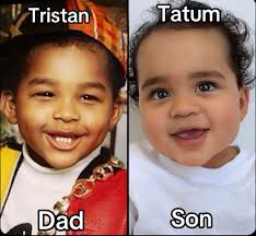 Looks like Dad #khloekardashian #tristanthompson #tatumthompson #kardashian