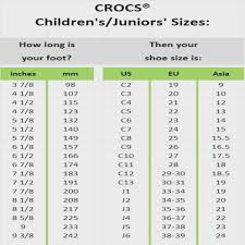 55 Comprehensive Size Chart For Crocs