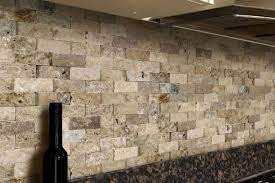 Split face backsplashes are perfect for adding a touch of sophistication to both homes and commercial buildings. Scabos Split Face Travertine 2x4 Split Face Stone Stone Backsplash Stone Backsplash Bathroom Backsplash