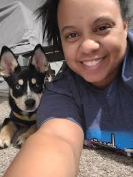 Laka is sundowning pretty good tonight and was agitated but she seems to  almost always settle down and be more comfortable up front.