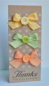 In this video i'll show you 3 easy ways to add ribbon to your cards:1. Peaceful Lane Buttons And Bows Ribbon Cards Cards Handmade Creative Cards