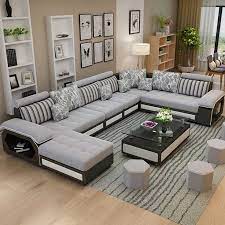 New Modern Simple Detachable And Washable U Shaped Living Room Economic Large And Small Family Furniture Living Room Sofas Aliexpress Modern Sofa Living Room Corner Sofa Design Living Room Sofa Design