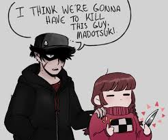 Theres this challengememe on twitter, of drawing your comfort characters  saying this specific thing. I drew my oc, Skye and Madotsuki. : ryumenikki