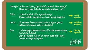 Rpp materi asking and giving opinion kelas xi sma. Memahami Contoh Expressing Opinion Bahasa Inggris Kelas 12