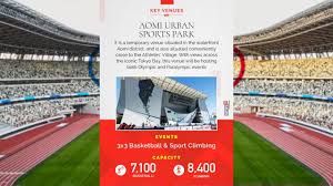 The venues are divided into two zones: Tokyo Olympics 2020 Peek Inside Key Venues Which Will Host The Games