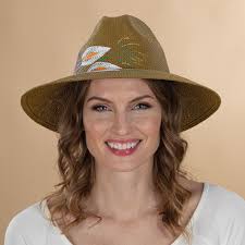 Gina Hand-Painted Italian Straw Fedora