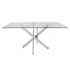 How long does it take to ship chrome glass dining table on amazon? Prato Rectangular Glass And Chrome Dining Table Modern Dining Furniture
