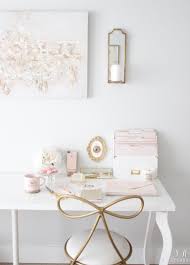 Blush And Gold Glam Office Reveal Glam Office Work Office Decor Home Office Decor