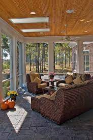 30 Fabulous Screened In Porch Ideas Boasting Woodsy Views 1000 Sunroom Designs Sunroom Furniture House With Porch