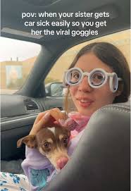 Curing Car Sickness with Viral Goggles for Your Sister