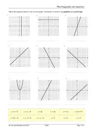 Y Mx B Worksheet Matching Graphs And Linear Equations Differentiated Worksheet In 2020 Graphing Worksheets Writing Linear Equations Writing Equations