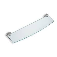 Contemporary style and a triple chrome finish highlight this fresca glass shelf. Glass Bathroom Shelves Thebathoutlet