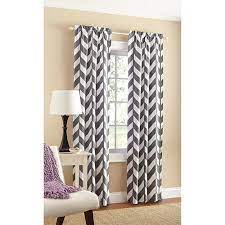 Mainstays Chevron Polyester Cotton Curtain Panel Pair Walmart Com Chevron Curtains Grey Chevron Curtains Panel Curtains
