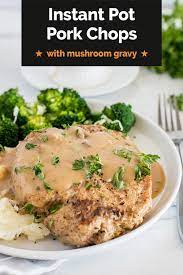 I have made plenty of pork chops with cream of mushroom soup, but these were some of the easiest and most tender. Instant Pot Pork Chops In Mushroom Gravy Pressure Cooking Today