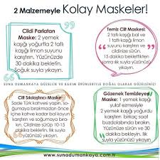 Sizler Icin Kolay Tariflerim Www Sunadumankaya Com Tr Dogalolarakguzelsiniz Kolaytarif Pratikbilgiler Maske Cilt Bakimi Cilt Bakimi Tuyolari Yuz Bakimi