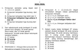 Tentukan banyak siswa dalam kelas tersebut Kumpulan Soal Matematika Dengan Kunci Balasan Dan Pembahasannya Blog Paperplane