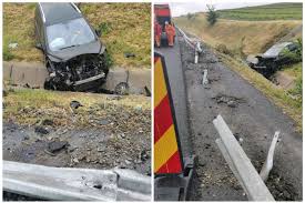 Sunt și copii implicați în. Accident Pe Autostrada Soarelui A Rupt Parapetul Ct100 Ro