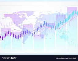 Stock Market And Exchange Candle Stick Graph