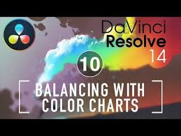 balancing with color charts in davinci resolve ripple training