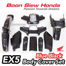 Boon siew honda has officially launched the new honda vario 150, an automatic transmission scooter model, in malaysia. Honda Ex5 Bsh Boon Siew Honda 100 Original Body Cover Set Blue Black Shopee Malaysia