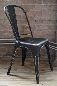 Tolix Style Vintage Matte Black Gold Stackable Steel Side Chair Minimum Order Quantity Needed Steel Side Chair Chair Metal Cafe Chairs