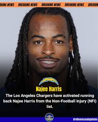 Chargers running back Najee Harris, who sustained an eye injury in a  fireworks mishap July 4, will likely begin training camp