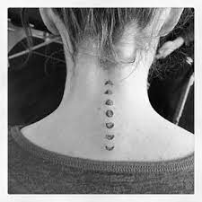 50 Best Phases Of The Moon Tattoos Moon Tattoo Neck Tattoo Back Of Neck Tattoo