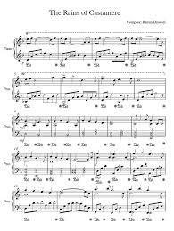 Ноты для фортепиано | piano sheets запись закреплена. The Rains Of Castamere Game Of Thrones Free Sheet Music By Ramin Djawadi Pianoshelf
