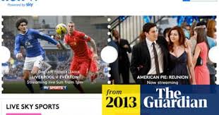 Sky sports offers premium sports channels that offer exclusive broadcasts of sporting events across the uk. Bskyb S Now Tv Helps Offset Sluggish Sky Satellite Growth Sky The Guardian