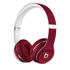 Beats By Dr Dre Solo2 On Ear Headphones Luxe Edition Red Black Headphones Headphones In Ear Headphones
