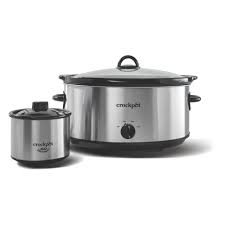 Rival crockpot clear glass replacement lid oval 6 quart slow. Crockpot 8 Quart Slow Cooker Manual Stainless Steel With Little Dipper Food Warmer Crock Pot