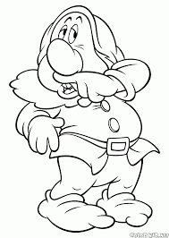 Grumpy seven dwarfs coloring pages projects try snow white free disney dwarf sleepy and doc the from christmas mr. Coloring Page Sneezy