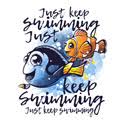 The song was not included in the film's soundtrack nor in the sequel's soundtrack. Just Keep Swimming Shirtoid