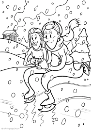 Boy ice skater coloring page. Ice Skating Coloring Pages Books 100 Free And Printable