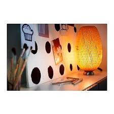 Boja Lampe De Table Nickele Bambou Rotin Ikea Table Lamp Lamp Ikea