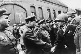 that he would not advance on Berlin ." To clearly demarcate the front lines  and avoid negative incidents during encounters between Soviet and American  troops, General Eisenhower sent Stalin a telegram on